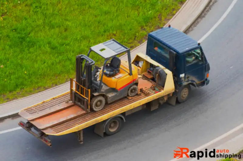 forklift moving